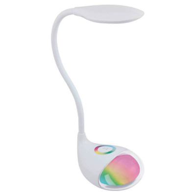 97078 Светодиод. настольная лампа CABADO 1 с сенсор. димм RGB, 2,2W(LED), H490, пластик, белый