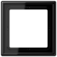 Рамка для вертикальной и горизонтальной установки, 1 пост; дюропласт; черный; LS990, LS981SW