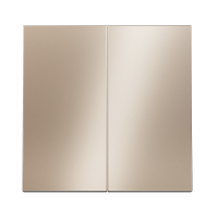 Клавиши для выключателя/переключателя двухклавишного, S70 Metal (платина), VLSM000310