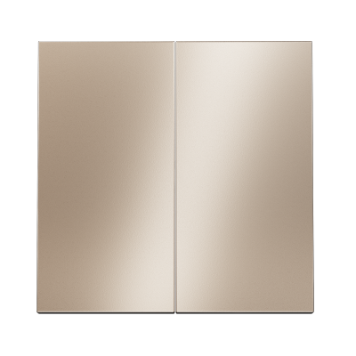 Клавиши для выключателя/переключателя двухклавишного, S70 Metal (платина), VLSM000310