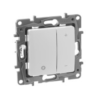 Legrand Диммер нажимной универсальный LED - Legrand Etika - 400Вт без нейтрали - белый, 672218 Legrand Диммер нажимной универсальный LED - Legrand Etika - 400Вт без нейтрали - белый, 672218