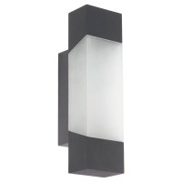 97222 Уличный светод. светильник настен. GORZANO, 1х4,8W(LED), L80, H290, гальв. сталь, антрацит/пла