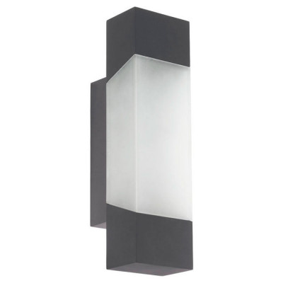 97222 Уличный светод. светильник настен. GORZANO, 1х4,8W(LED), L80, H290, гальв. сталь, антрацит/пла