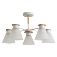 Arte Lamp TYLER, Люстра, цвет арматуры - белый, цвет плафона/декора - БЕЛЫЙ, 5х60W E27, A1031PL-5WH