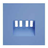 Накладка для розетки акустической 4-местной , S70 (деним), VLS001515