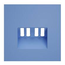 Накладка для розетки акустической 4-местной , S70 (деним), VLS001515