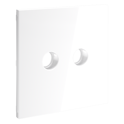 Накладка для розетки телевизионной оконечной TV+SAT, S70 (белый глянцевый), VLS001601