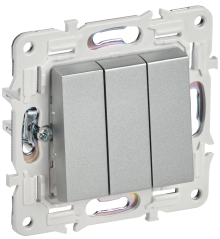 SKANDY Выключ. 3-кл. 10А SK-V11S сереб. IEK, SK-V30-0-10-K23 SKANDY Выключ. 3-кл. 10А SK-V11S сереб. IEK, SK-V30-0-10-K23