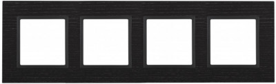 ЭРА 14-5304-05 Elegance Черн.дерево/антрацит Дерево Рамка 4-ая