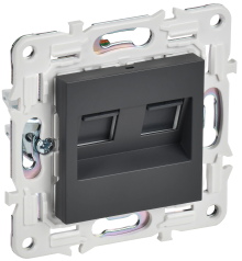 SKANDY Роз. комп. 2-ая RJ45 кат.5E SK-K03T титан IEK, SK-K20-1-K48