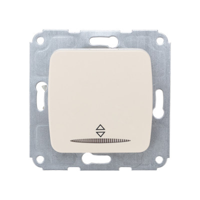 DEA Выключатель (переключатель) 1кл прох. (инд) с/у 10А мех. бежевый KRANZ (1/10/120), KR-78-0236