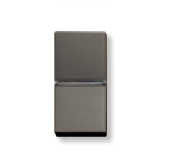 N2104.6 AN - Механизм 1-клавишной кнопки с нормально-закрытым контактом с клавишей без символа, 1-модульный, серия Zenit, цвет антрацит - 2CLA210460N1801