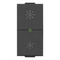 Vimar Выключатель с функцией диммирования освещения, универсальный, 230V 60-900W/60-300VA, карбон матовый, 09135.1.CM Vimar Выключатель с функцией диммирования освещения, универсальный, 230V 60-900W/60-300VA, карбон матовый, 09135.1.CM