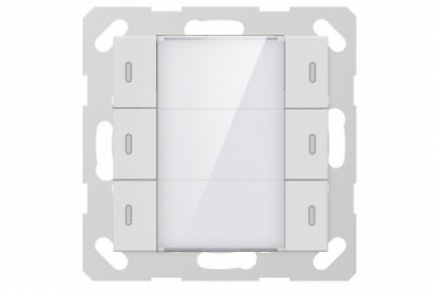 GVS CHPLE-06/02.1.00 Клавиатура KNX Push Button Sensor, 3-gang, 55mm (Shiny Finish)