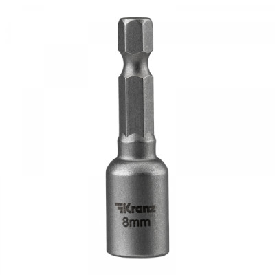 Ключ-насадка магнитная1/4" 8х48 мм (1 шт./уп.) Kranz, KR-92-0401-1