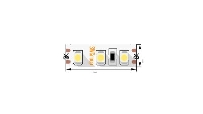 Лента светодиодная стандарт 3528 120LED/м 9.6Вт/м нейтр. бел. 12В IP20 со скотчем 3М (уп.5м) SWG Standard 00-00006316