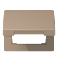 Подпружиненная откидная крышка, для монтажа устройств размером 50х50; термопласт; золотая бронза; SL500, SL590KLGB