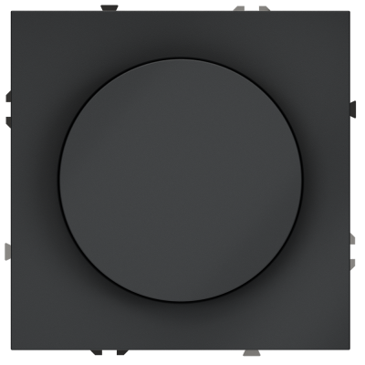 Светорегулятор встраиваемый VOLTUM S70 поворотно-нажимной 600 Вт, (графит), VLS070307