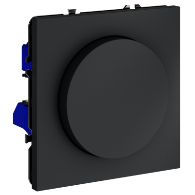 Светорегулятор встраиваемый VOLTUM S70 поворотно-нажимной 600 Вт, (графит), VLS070307