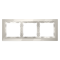 Рамка стеклянная VOLTUM S70 на 3 поста, (кашемир, стекло), VLS110303
