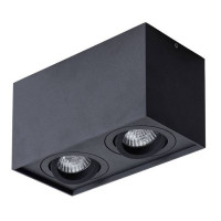 Arte Lamp FACTOR, Накладной светильник, цвет арматуры - черный, цвет плафона/декора - , 2х50W GU10, A5544PL-2BK