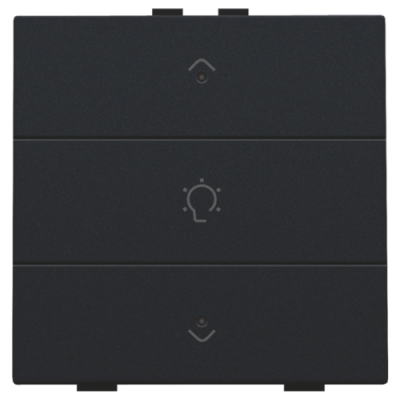 Niko Home Control Черный Кнопка  управления диммера, LED подсветка, 161-52043