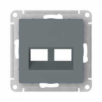 ATN000790 - ATLASDESIGN НАКЛАДКА двойная для информационных функций типа Keystone, ГРИФЕЛЬ, Systeme Electric