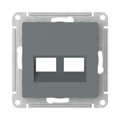 ATN000790 - ATLASDESIGN НАКЛАДКА двойная для информационных функций типа Keystone, ГРИФЕЛЬ, Systeme Electric