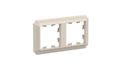 ATN100202 - ATLASDESIGN ANTIQUE 2-постовая РАМКА, универсальная, БЕЖЕВЫЙ, Systeme Electric