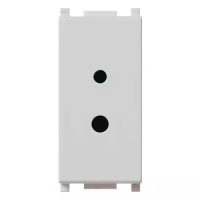 Vimar Радиорозетка 2P 6A 24V поляризованная для вилок 01616,01617, серебро, 14331.SL
