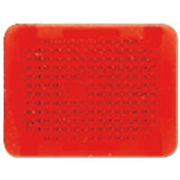 Окошко с символом для "KO-клавиш"; красное, без символа, 33NR