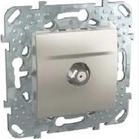 MGU5.488.30ZD - Unica top розетка sat, одиночная, алюминий