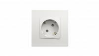 Розетка 2к+з, Efapel Quadro 45, цвет  белый матовый