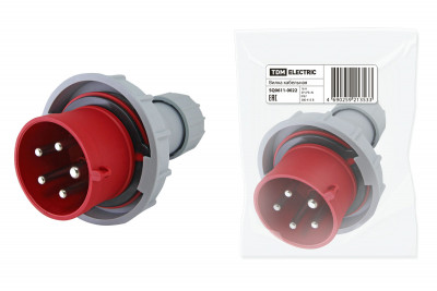 Вилка кабельная IP67 16А 3Р+РЕ+N 380В TDM Electric, SQ0611-0022