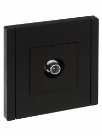 FORTE&PIANO Роз. TV проходная FP129 чер. IEK, FP-A10-P-K02