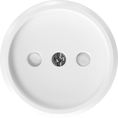 Donel D16 глянцевый белый Накладка для розетки без заземления, со шторками 16A 250 В~, DO21603