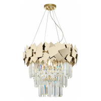 ST LUCE SL1232.203.06 Светильник подвесной ST-Luce Золотистый/Прозрачный, Золотистый E14 6*60W