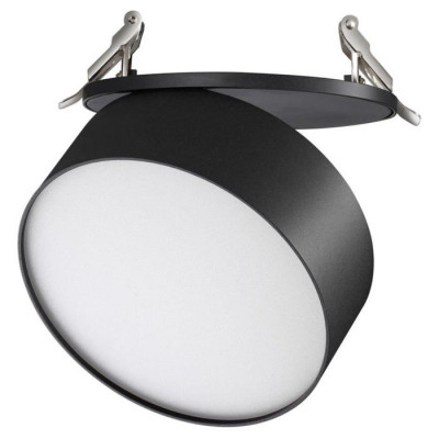 Novotech 358753 SPOT NT21 240 черный Светильник встраиваемый светодиодный IP20 LED 24W 4000K 2100Лм 100-265V PROMETA
