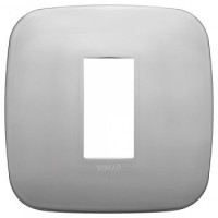 19671.30 - Vimar Накладка ROUND на 1 модуль никель матовый