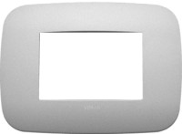 19683.23 - Vimar Накладка ROUND на 3 модуля серебро матовое