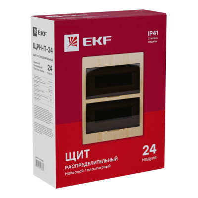 ЩРН-П-24 светлое дерево IP41 PROXIMA EKF, pb40-n-24-light