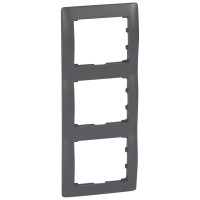 Legrand Рамка - Galea Life - 3 поста - вертикальный монтаж - Dark Bronze, 771207