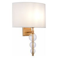 Evoluce SLE105711-01 Светильник настенный Латунь, Прозрачный/Белый E14 1*40W