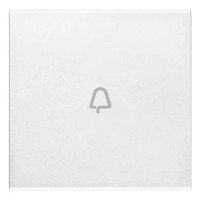 Vimar Клавиша для осевых устройств на 2 модуля символом "звонок", белая, 20132.C.B