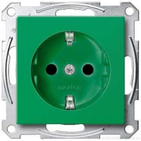 SM Розетка со шторками 2К+З 16А 250В~, зел. SM Розетка со шторками 2К+З 16А 250В~, зел.