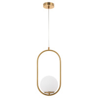 Arte Lamp MATISSE, Подвес, цвет арматуры - АНТИЧНАЯ БРОНЗА, цвет плафона/декора - БЕЛЫЙ, 1х40W E14, A7745SP-1AB