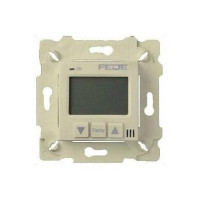 FD18000-A Fede Fede Термостат для теплых полов, цифровой, 16A, с LED дисплеем,  с датчиком 2.5 м, бежевый