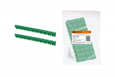 Маркер наборный - символ "5" зеленый 1,5 мм2 (150 шт.) TDM Electric, SQ0534-0006