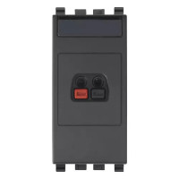 Vimar Розетка-соединитель для громкоговорителя, серая, 20583