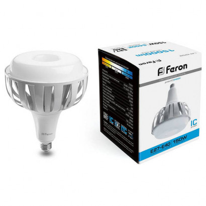 Лампа светодиодная, (150W) 230V E27-E40 6400K V190, LB-652, Feron 38098